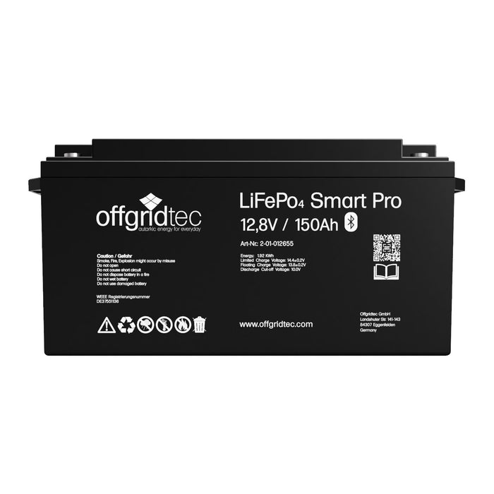 Offgridtec LiFePo4 Smart-Pro 12/150 Akku 12,8V 1920Wh 150Ah