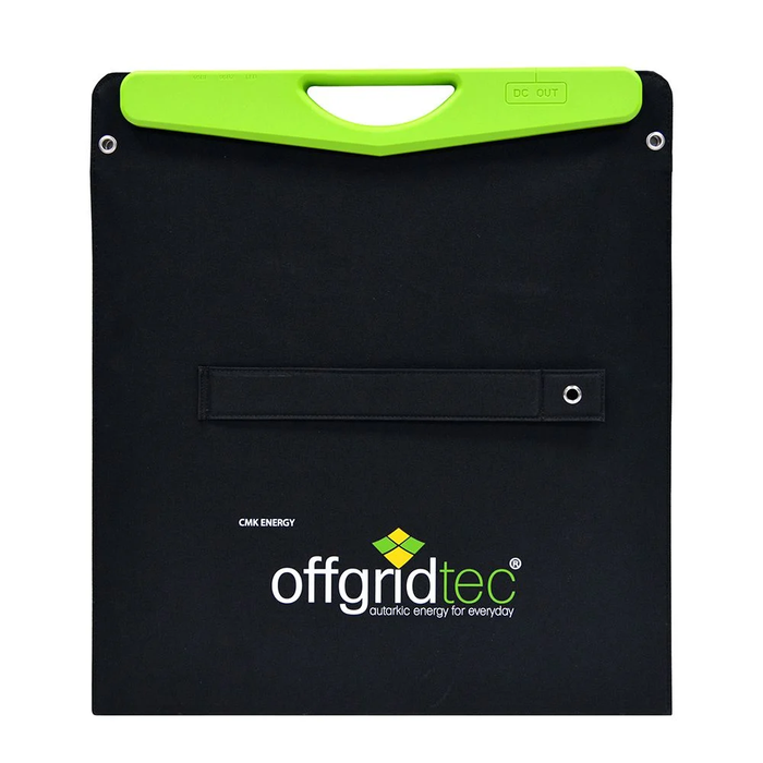 Offgridtec® 200W Hardcover Solartasche und 2x 2A USB Anschluss - 0% MwSt (Angebot gemäß§12 Abs.3 UstG)