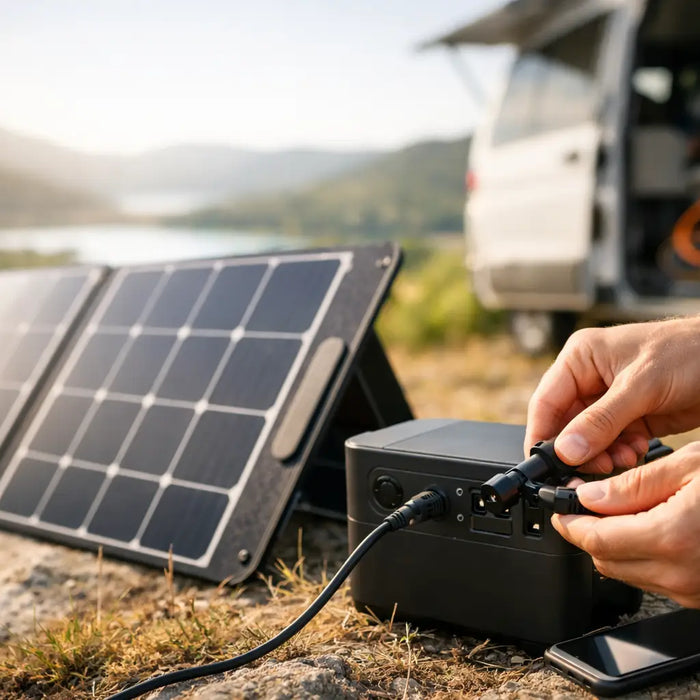 Mobile Solarmodule richtig anschließen unterwegs