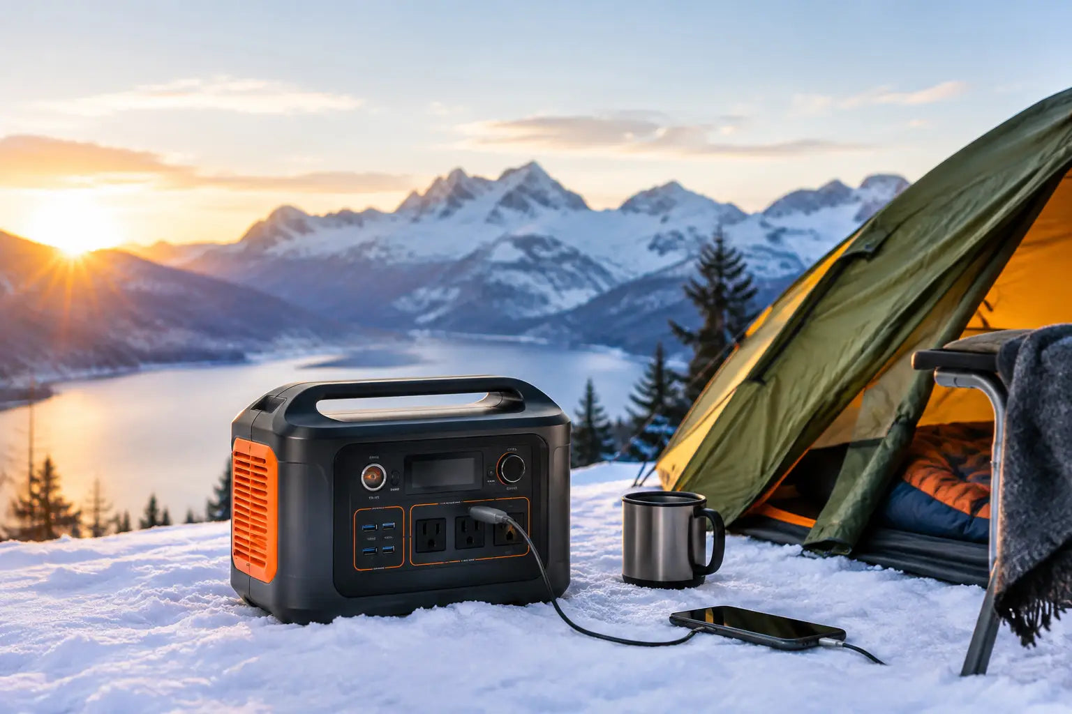 Beste Powerstations fürs Wintercamping wählen