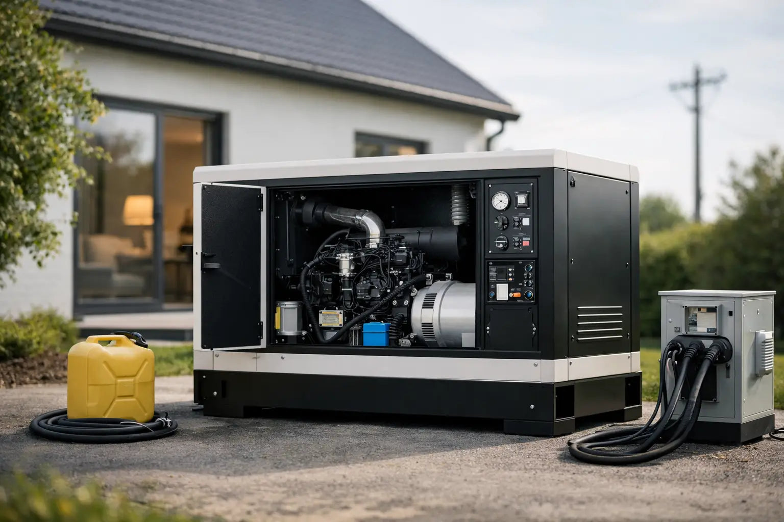 Dieselaggregat für Notstrom zuhause wählen