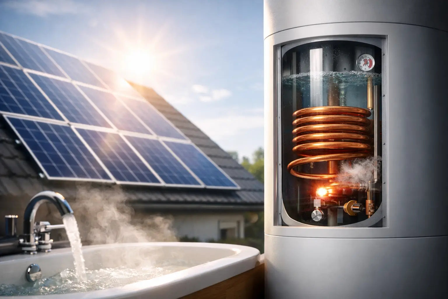 Warmwasser mit Photovoltaik heizen leicht gemacht