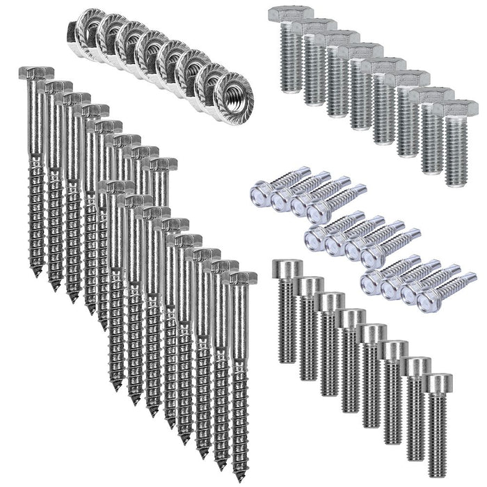 Befestigungs-Set für 3 Solarmodule - für Dachziegel für Solarmodule mit 40mm Rahmenhöhe