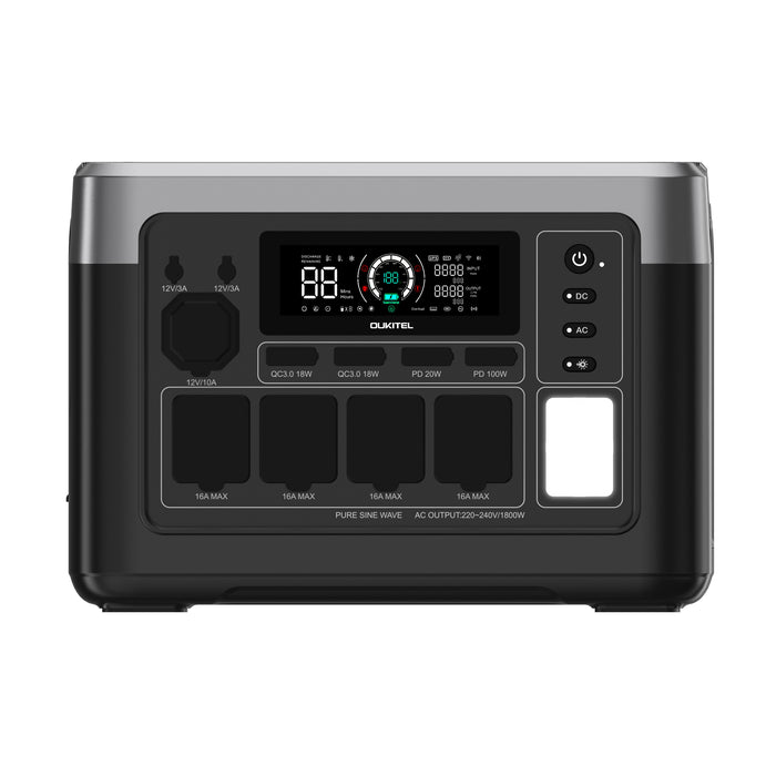 OUKITEL P1000E PLUSPortable Power Station – 1800 W | 1024 Wh LiFePO4