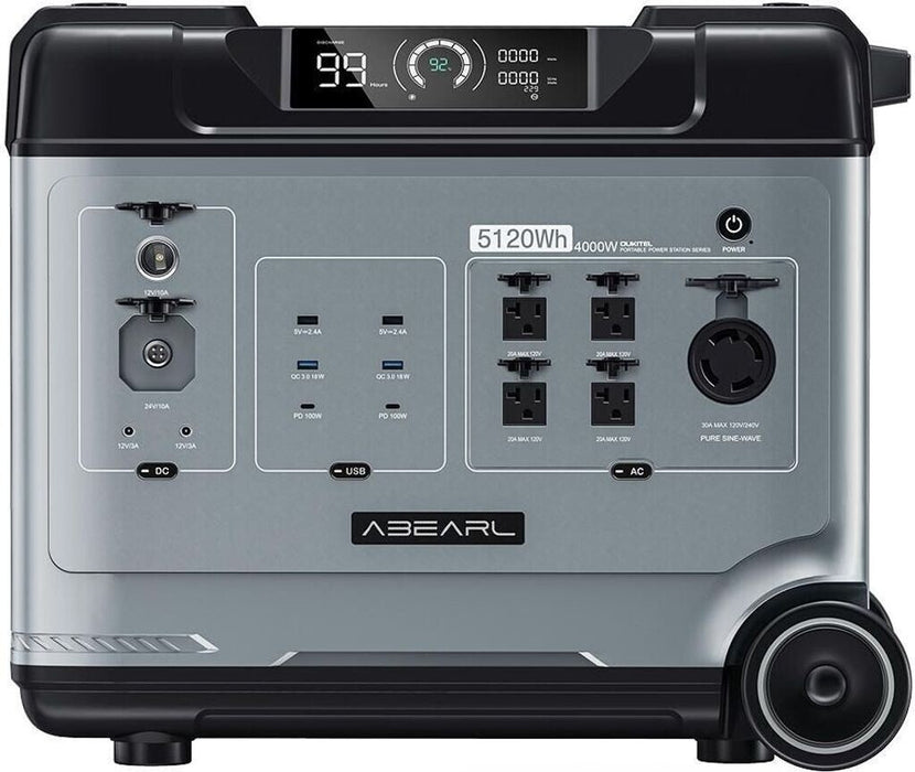 OUKITEL P5000E PRO Portable Power Station – 4000 W | 5120 Wh LiFePO4