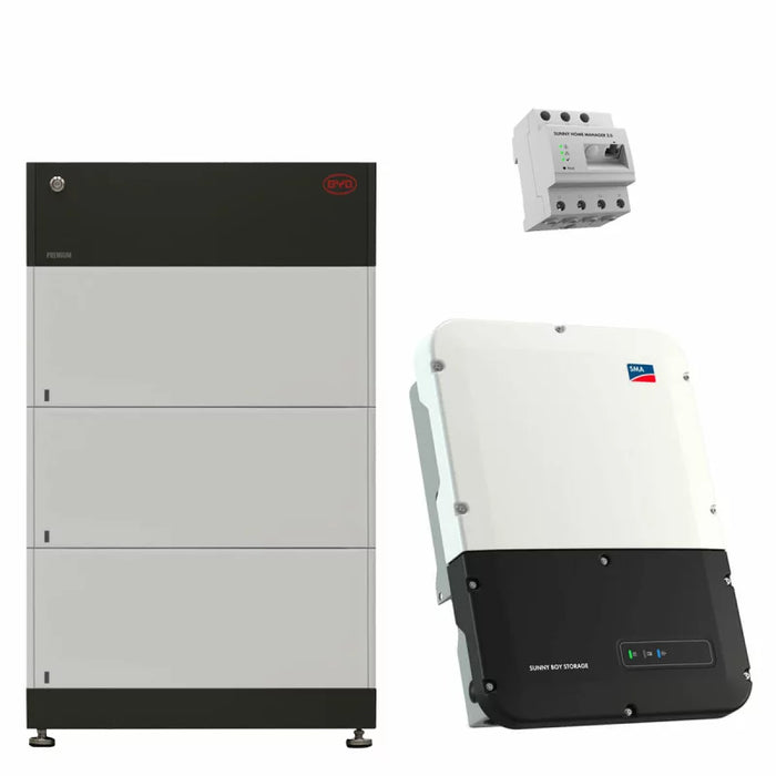 BYD B-Box HVS 7.7 + SMA SB Storage 5.0 (W/O Wifi) High Voltage Lithium-Ionen-Batteriespeichersystem