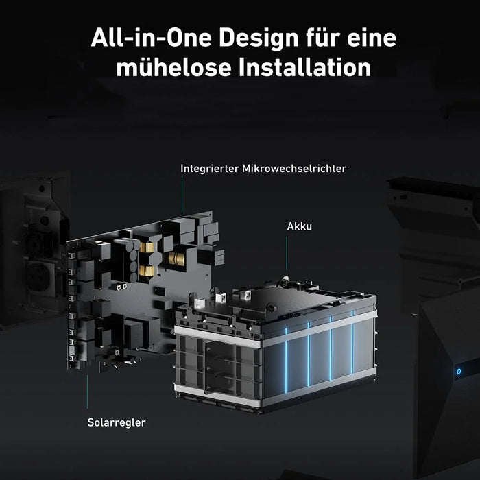 Anker SOLIX 2 E1600 PRO Solarbank All-in-One Balkonkraftwerk-Speicher - 0% MwSt (Angebot gemäß§12 Abs.3 UstG)