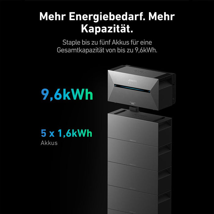 Anker SOLIX BP1600 Solarbank Erweiterungsbatterie - 0% MwSt (Angebot gemäß§12 Abs.3 UstG)