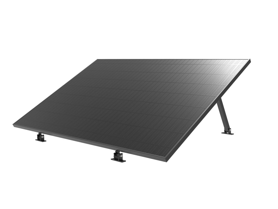 Solarmodul Solarpanel Halterung für Flachdach 10–35° Verstellbarer winkel Full Black - 0% MwSt (Angebot gemäß§12 Abs.3 UstG)