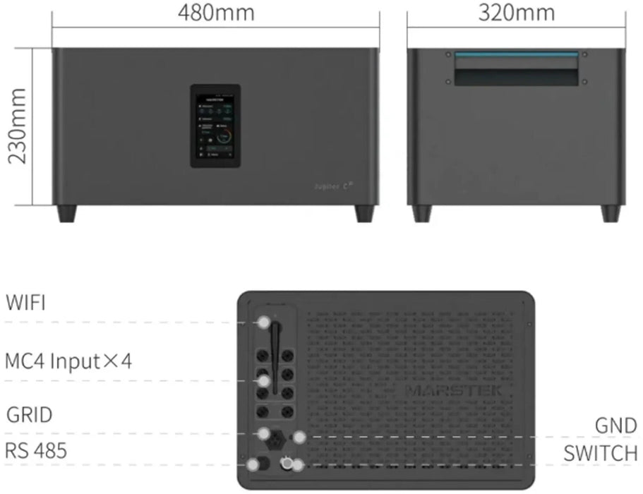 Marstek JUPITER-C Plus 2,56 kWh – Palettenabnahme (15 Stück)
