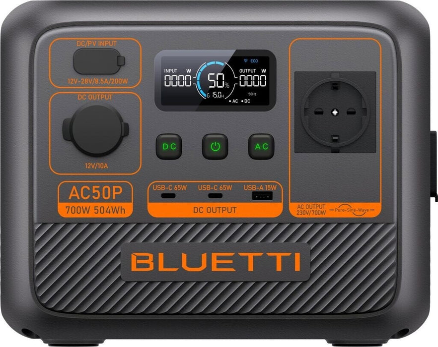 BLUETTI AC50P Tragbare Powerstation 504Wh 700W LiFePO4