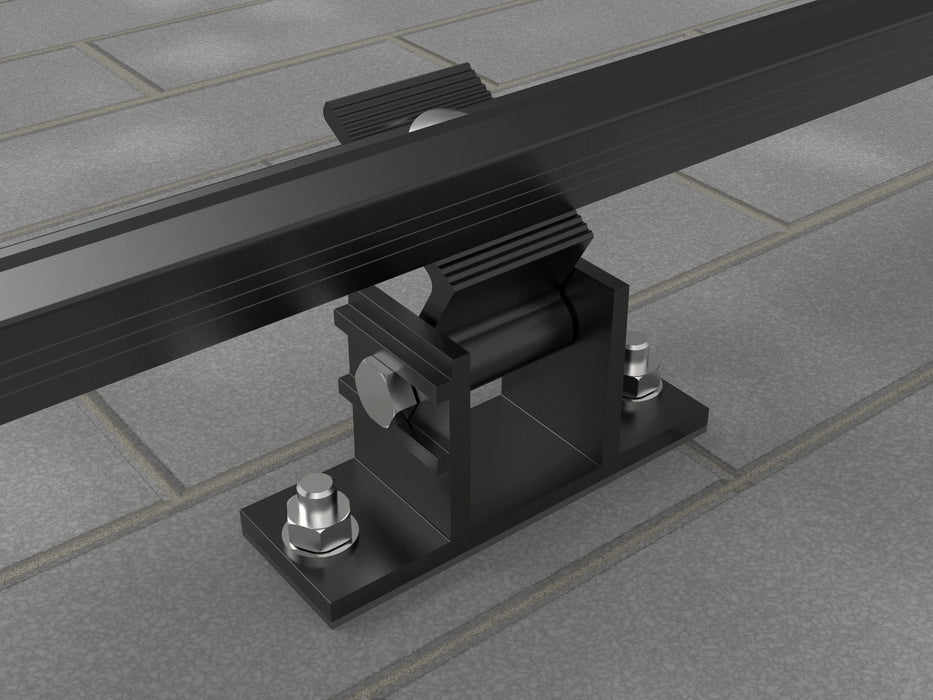 Solarmodul Solarpanel Halterung für Flachdach 10–35° Verstellbarer winkel Full Black