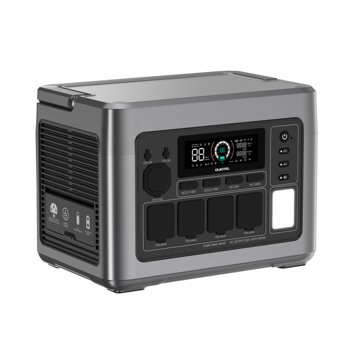 OUKITEL P1500 PLUS Portable Power Station – 1800 W | 1536 Wh LiFePO4