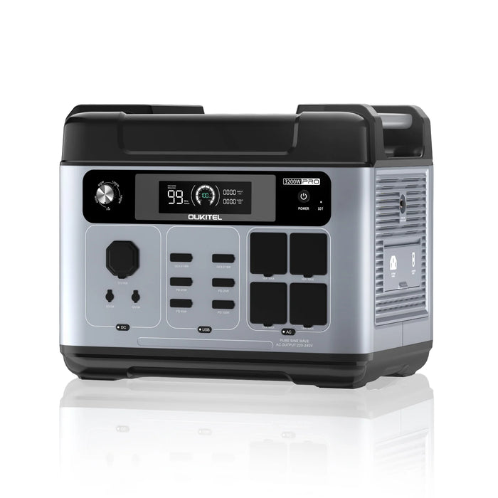 OUKITEL P2001E PRO Portable Power Station – 3200 W | 2048 Wh LiFePO4
