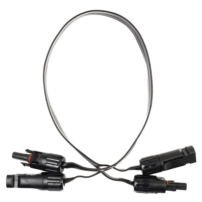 WATTSTUNDE® MC4 AUF MC4 FLACHBANDKABEL 50 CM