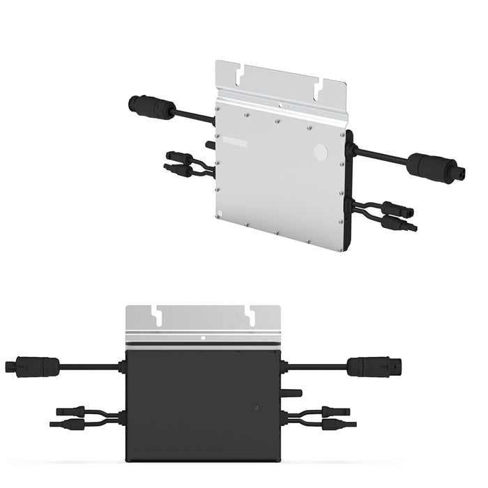 Solar-Direct 820W HM-800 Balkonkraftwerk Full Black Schukosteckdose - 15m - Montageset Ziegeldach mit Stromzähler