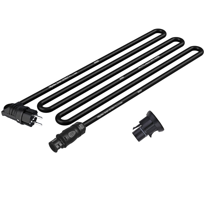 Solar-Direct 820W HM-800 Balkonkraftwerk Full Black Schukosteckdose - 10m - Ohne Halterung