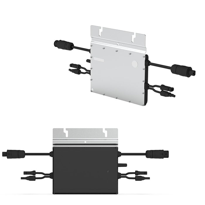 Solar-Direct 820W HM-800 Balkonkraftwerk Full Black Schukosteckdose - 5m - Montageset Ziegeldach