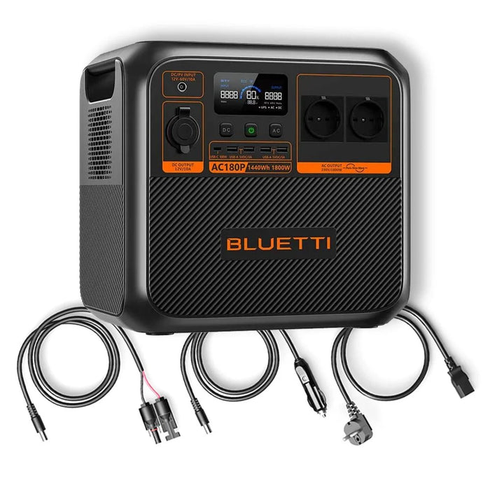 Bluetti AC180P Powerstation 1440Wh 1800W 2700W-Power-Lifting - 0% MwSt (Angebot gemäß§12 Abs.3 UstG)