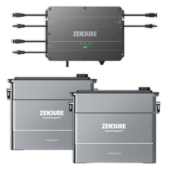 Zendure SolarFlow Set Smart PV Hub 1200 mit 2 x AB2000 48V / 80Ah / 3840Wh