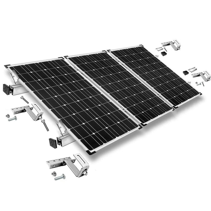 Befestigungs-Set für 3 Solarmodule - für Dachziegel für Solarmodule mit 40mm Rahmenhöhe