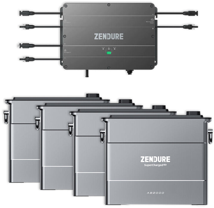 Zendure SolarFlow Set 7,68kWh Smart PV Hub mit 4x AB2000 - 0% MwSt (Angebot gemäß§12 Abs.3 UstG)
