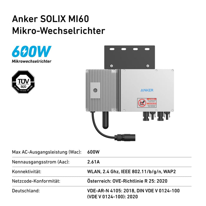 Anker SOLIX Balkonkraftwerk RS40P schwarz - 0% MwSt (Angebot gemäß§12 Abs.3 UstG)