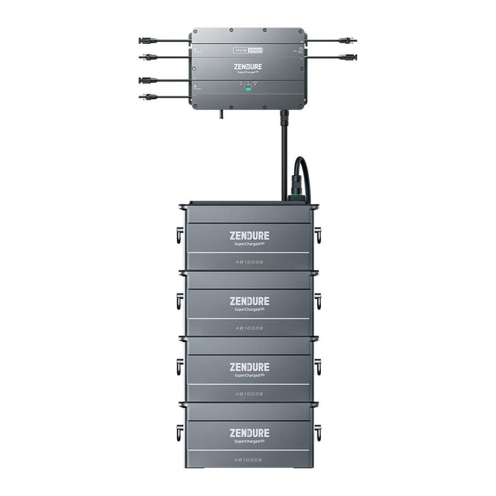 Zendure SolarFlow Set 3,84kWh Smart PV Hub 2000 mit 4x AB1000S Erweiterungsbatterie - 0% MwSt (Angebot gemäß§12 Abs.3 UstG)