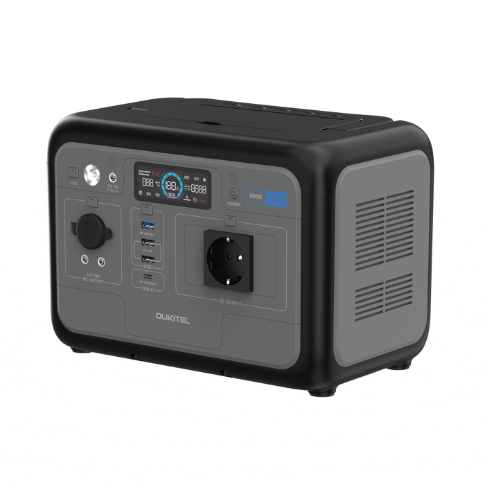 OUKITEL P800 Portable Power Station – 800 W | 512 Wh LiFePO4