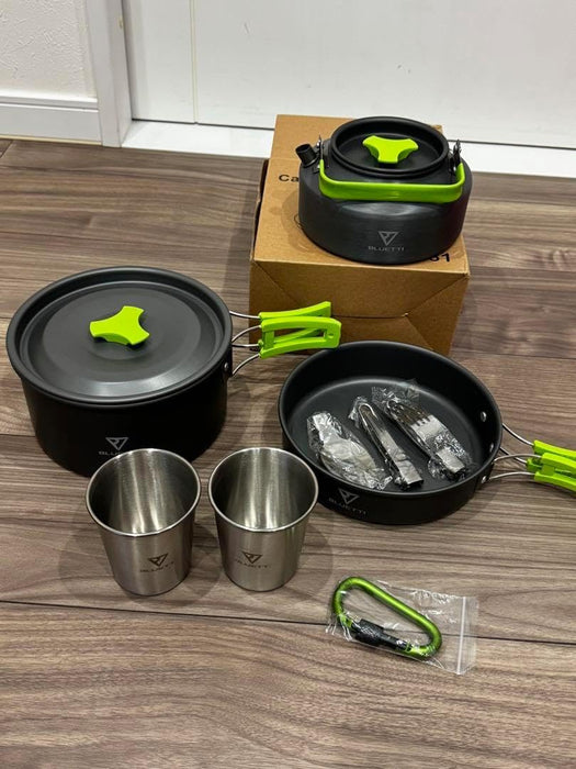 Leichtes und kompaktes Kochset – ideal für Camping Motorradtouren usw. GL-C31