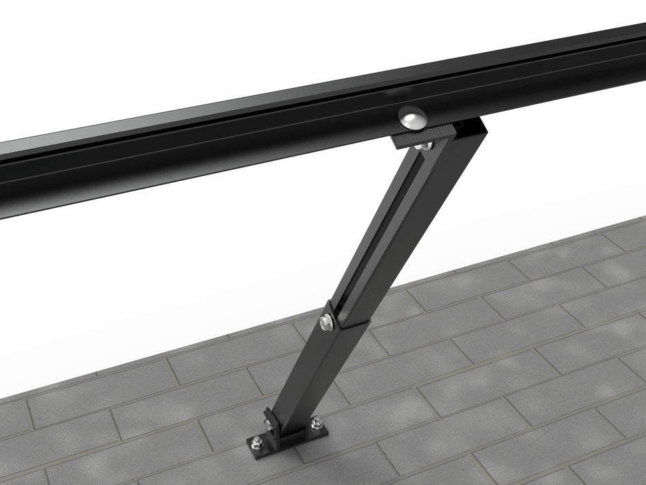 Solarmodul Solarpanel Halterung für Flachdach 10–35° Verstellbarer winkel Full Black