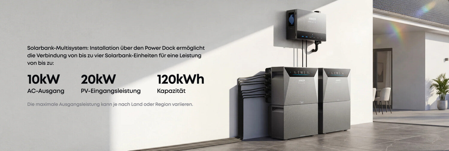 Anker Solix 4 Solarbank E5000 Pro Balkonkraftwerk-Speicher 5kWh