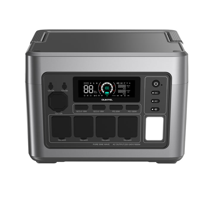OUKITEL P1500 PLUS Portable Power Station – 1800 W | 1536 Wh LiFePO4