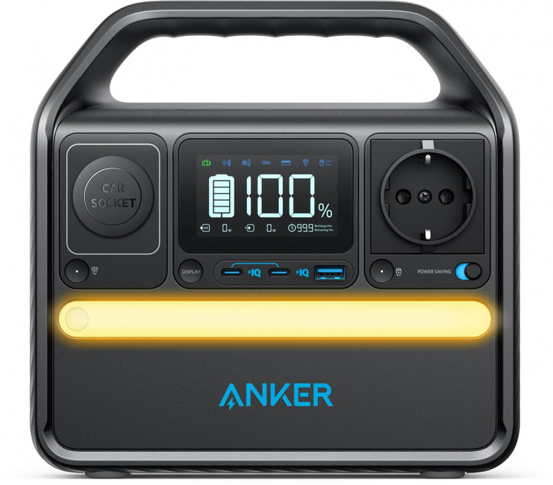 Anker SOLIX 522 Powerstation 320Wh, schwarz B-Ware - 0% MwSt (Angebot gemäß§12 Abs.3 UstG)