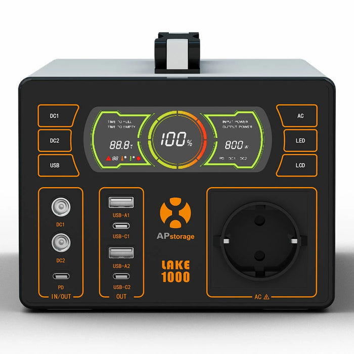APstorage LAKE1000 tragbare Powerstation - 0% MwSt (Angebot gemäß§12 Abs.3 UstG)