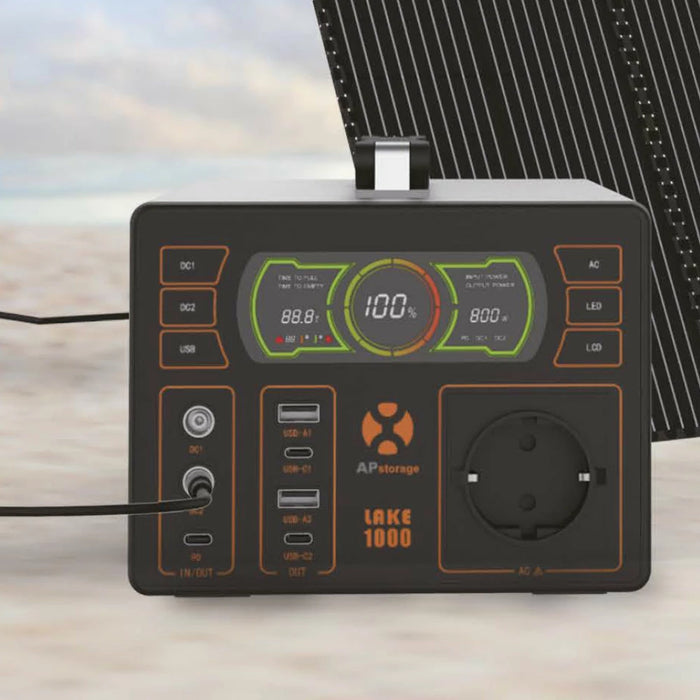APstorage LAKE1000 tragbare Powerstation - 0% MwSt (Angebot gemäß§12 Abs.3 UstG)