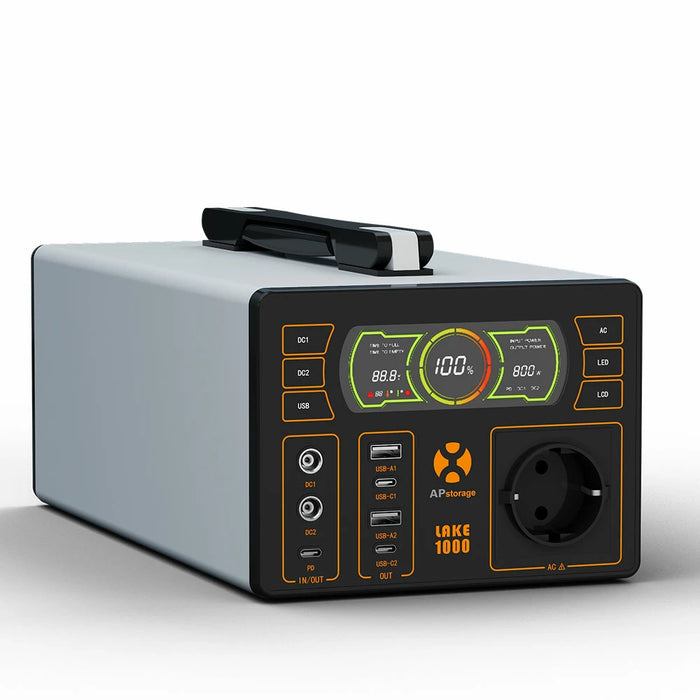 APstorage LAKE1000 tragbare Powerstation - 0% MwSt (Angebot gemäß§12 Abs.3 UstG)