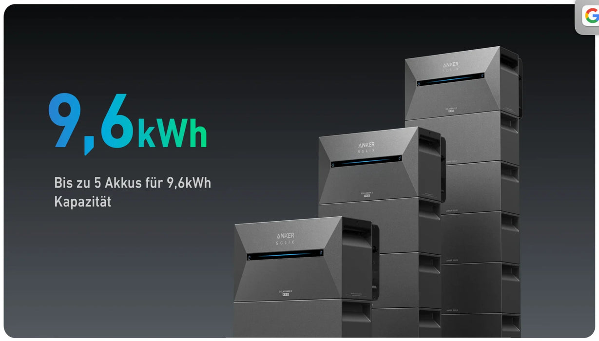 Anker SOLIX Solarbank 2 E1600 Pro + 1x BP1600 Erweiterungsakku - 0% MwSt (Angebot gemäß§12 Abs.3 UstG)