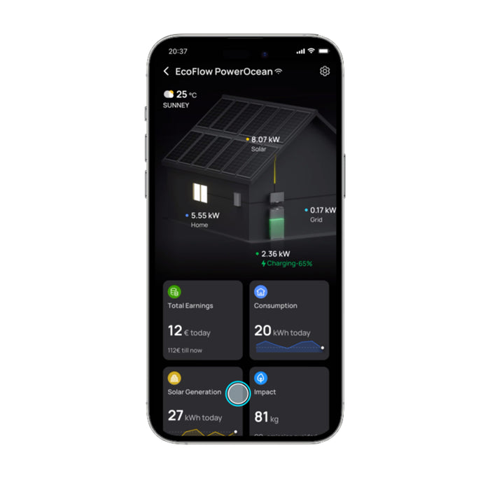 EcoFlow PowerOcean Hybrid Wechselrichter 10 KW