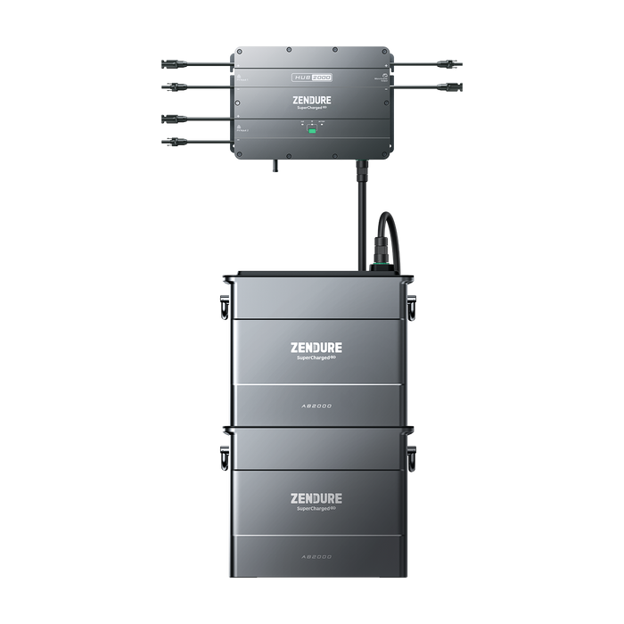 Zendure SolarFlow2000 Set 3,84kWh Smart PV Hub2000 mit 2x AB2000 inklusive ACE1500