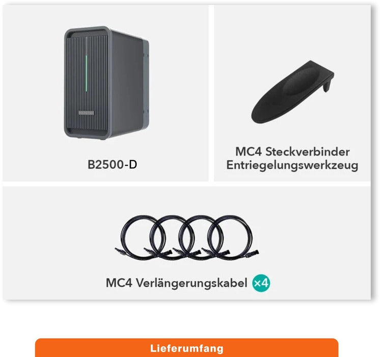 Marstek B2500-D 2240Wh Speicher für Balkonkraftwerke auch als Erweiterung für Anker Solix Solarbank 2 E1600 PRO B-Ware