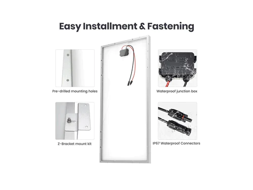RV 100W Solarpanel-Ladesystem