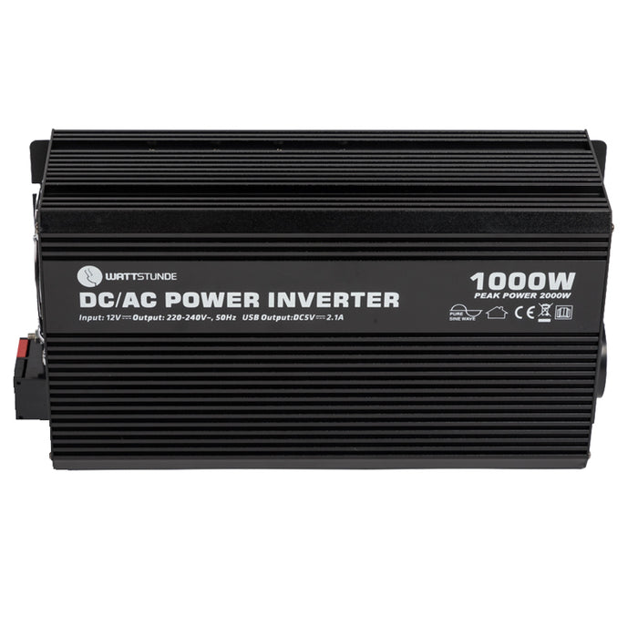WATTSTUNDE® 1000W / 2000W 12V Sinus Spannungswandler WS12/1000SI