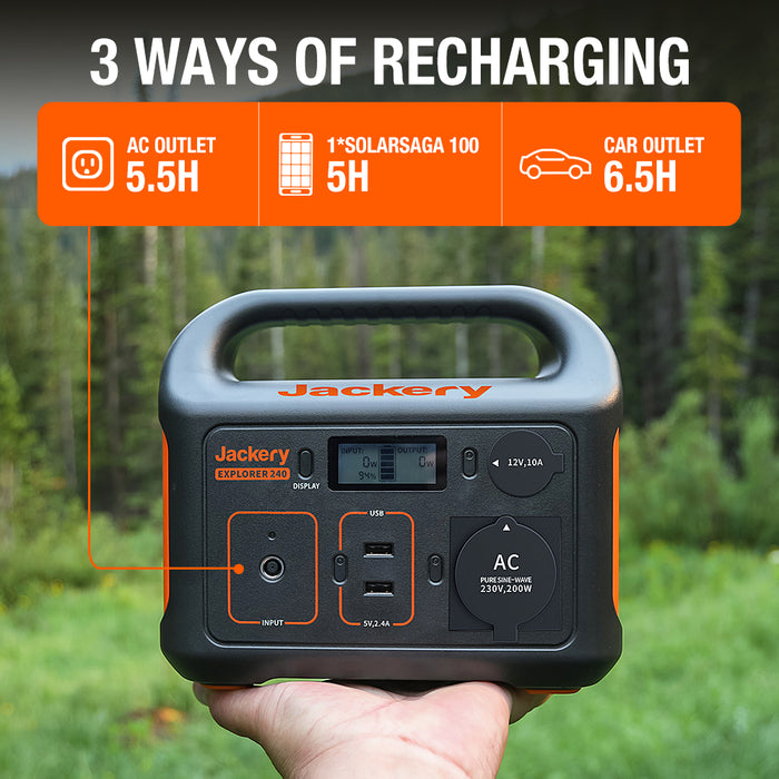 Jackery Explorer 240, 240Wh/67200mAh