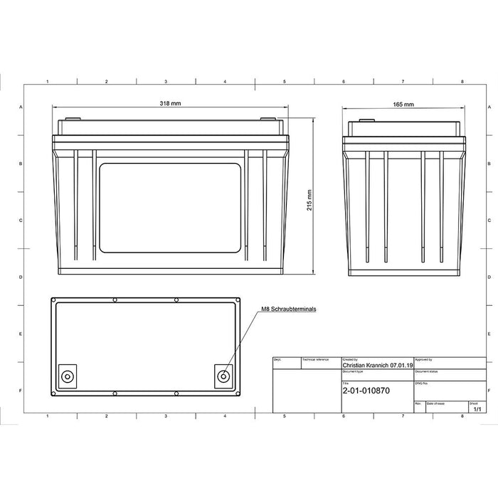 Offgridtec LiFePo4 Smart-Pro 12/100 Akku 12,8V 1280Wh