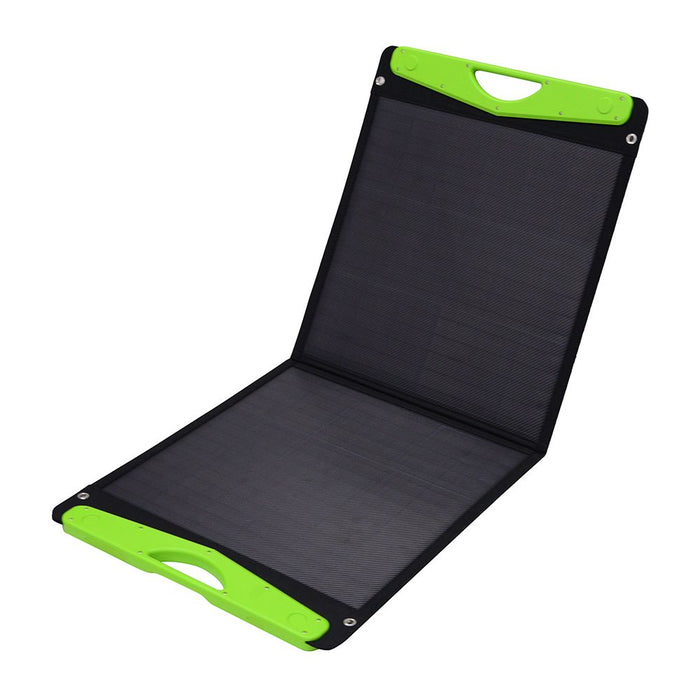 Offgridtec® 100W Hardcover Solartasche und 2x 2A USB Anschluss - 0% MwSt (Angebot gemäß§12 Abs.3 UstG)