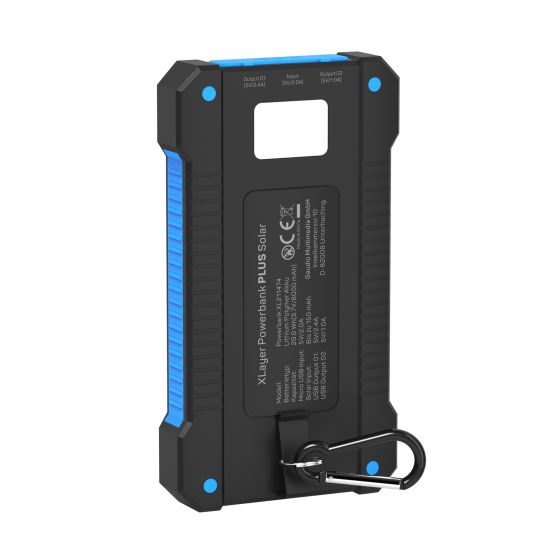 Powerbank PLUS Solar 8.000 mAh Black
