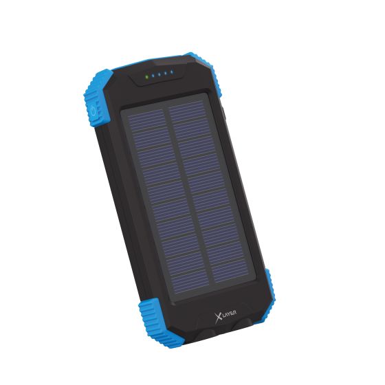 Powerbank PLUS Solar Wireless 10.000 mAh Black/Blue