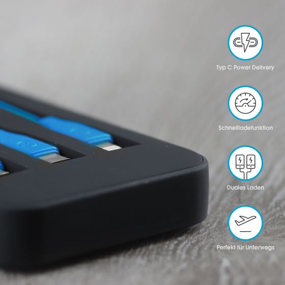 Powerbank PLUS All-in-One PD 18W 10.000 mAh Black