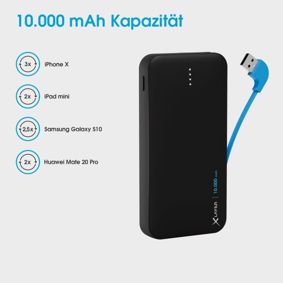 Powerbank PLUS All-in-One PD 18W 10.000 mAh Black